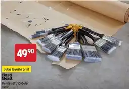 Jula Penselsett 10 deler, NOK 49.9 tilbud