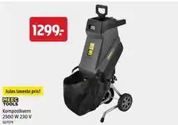 Jula Kompostkvern 2500 W 230 V, NOK 1299 tilbud