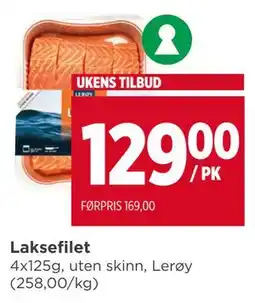 Meny Laksefilet, NOK 129 tilbud