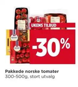 Meny Pakkede norske tomater tilbud