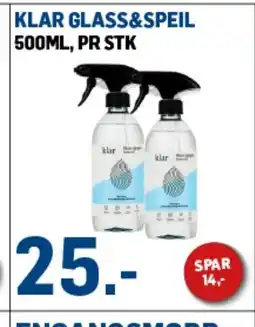 Price Lagerbutikk KLAR GLASS&SPEIL tilbud