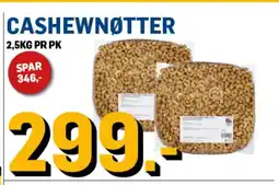 Price Lagerbutikk CASHEWNØTTER tilbud
