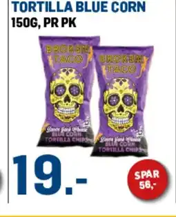 Price Lagerbutikk TORTILLA BLUE CORN tilbud