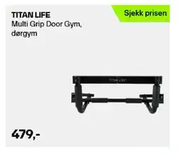 XXL Sport TITAN LIFE Multi grip door gym, dørgym tilbud