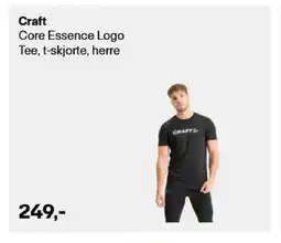 XXL Sport CRAFT Core essence logo tee, t-skjorte, herre tilbud