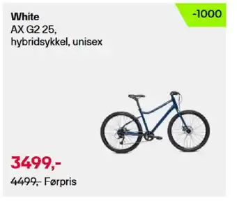 XXL Sport Ax g2 25, hybridsykkel, unisex tilbud
