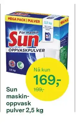 Felleskjøpet Sun maskin- oppvask pulver tilbud