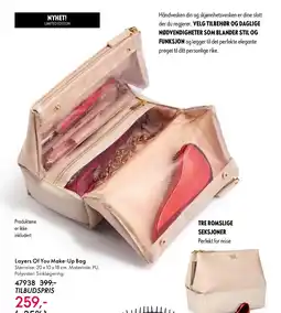 Oriflame Layers Of You Make-Up Bag tilbud