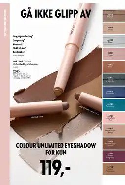 Oriflame THE ONE Colour Unlimited Eye Shadow tilbud