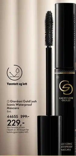 Oriflame Giordani Gold Lash Iconic Waterproof tilbud