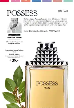 Oriflame Possess Man Eau de Toilette tilbud