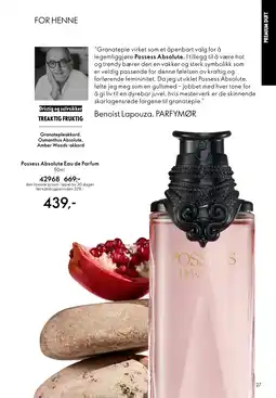 Oriflame Possess Absolute Eau de Parfum tilbud