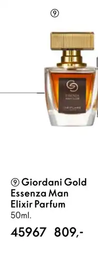 Oriflame Giordani Gold Essenza Man Elixir Parfum tilbud