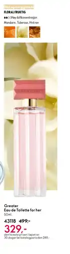 Oriflame Greater Eau de Toilette for her tilbud