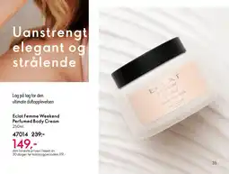 Oriflame Eclat Femme Weekend Perfumed Body Cream tilbud