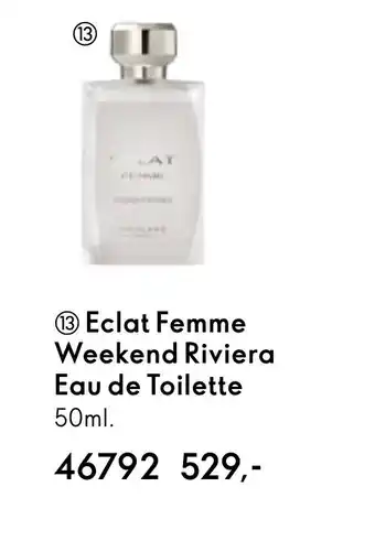 Oriflame Eclat Femme Weekend Riviera Eau de Toilette tilbud