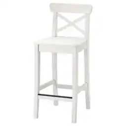 IKEA Ingolf Barstol, hvit, 63 cm tilbud
