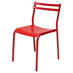 IKEA GenesÖn Stol, metall/rød tilbud