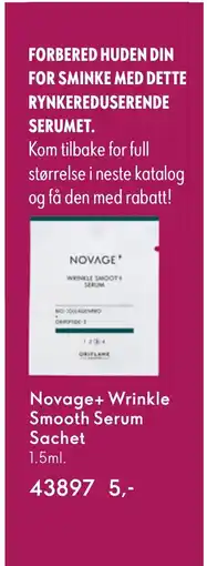 Oriflame Novage+ Wrinkle Smooth Serum Sachet tilbud