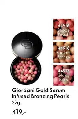 Oriflame Giordani Gold Serum Infused Bronzing Pearls tilbud