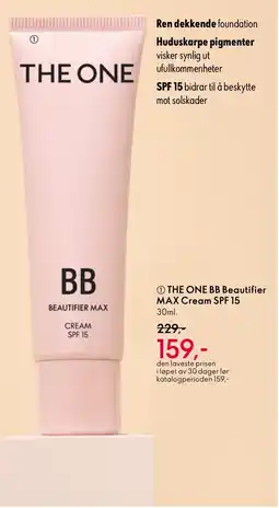 Oriflame THE ONE BB Beautifier MAX Cream SPF 15 tilbud