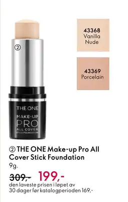 Oriflame THE ONE Make-up Pro All Cover Stick Foundation tilbud