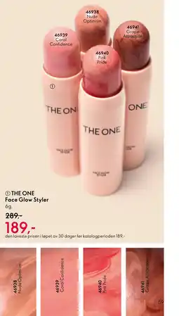Oriflame THE ONE Face Glow Styler tilbud