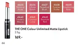 Oriflame THE ONE Colour Unlimited Matte Lipstick tilbud
