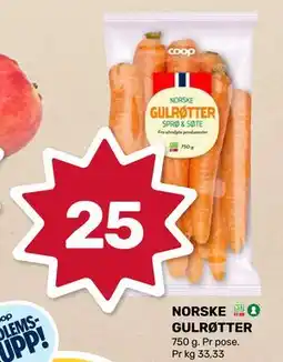 Matkroken NORSKE GULRØTTER, NOK 25 tilbud