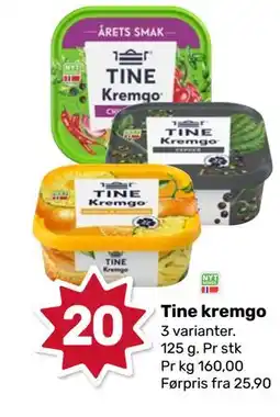 Matkroken Tine kremgo, NOK 20 tilbud