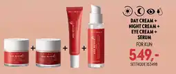 Oriflame OPTIMALS Age Revive Day cream + night cream + eye cream + serum tilbud