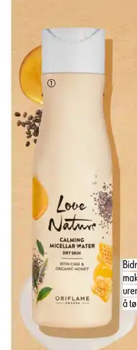 Oriflame Love Nature Calming Micellar Water with chia & organic honey tilbud