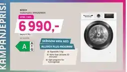 ELON BOSCH Vaskemaskin WAN2829BSN, NOK 6990 tilbud