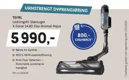 ELON TEFAL Ledningsfri Støvsuger X-Force 14.80 Flex Animal Aqua, NOK 5990 tilbud