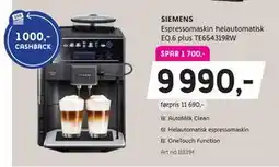 ELON Espressomaskin helautomatisk, NOK 9990 tilbud