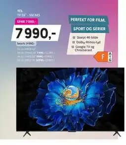 ELON TV 55” - 55C6KS, NOK 7990 tilbud