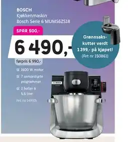 ELON Kjøkkenmaskin, NOK 6490 tilbud