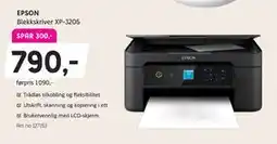 ELON EPSON Blekkskriver XP-3205, NOK 790 tilbud
