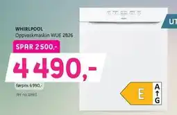 ELON WHIRLPOOL Oppvaskmaskin WUE 2B26, NOK 4490 tilbud