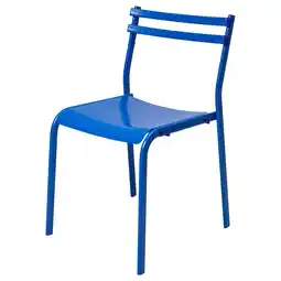 IKEA GenesÖn Stol, metall/blå tilbud