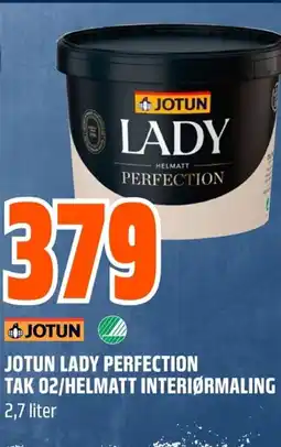 Coop Obs JOTUN LADY PERFECTION TAK 02/HELMATT INTERIØRMALING 2,7 liter tilbud
