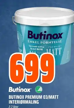 Coop Obs Butinox® BUTINOX PREMIUM 03/MATT INTERIØRMALING tilbud