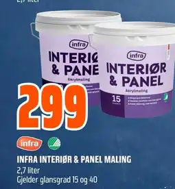Coop Obs INFRA INTERIØR & PANEL MALING tilbud