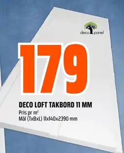 Coop Obs DECO LOFT TAKBORD 11 MM tilbud