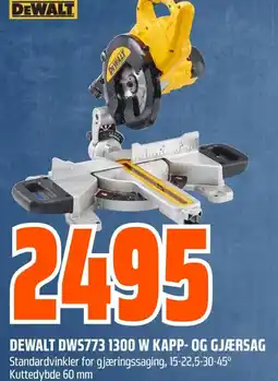 Coop Obs DEWALT DWS773 1300 W KAPP- OG GJÆRSAG tilbud