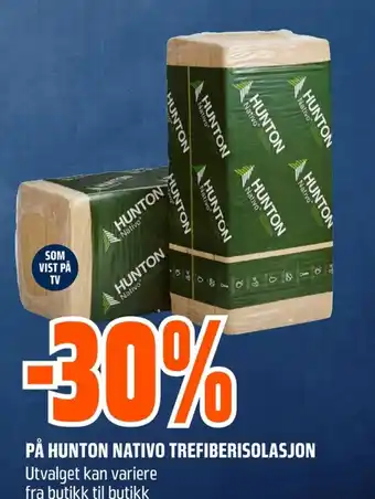 Coop Obs PÅ HUNTON NATIVO TREFIBERISOLASJON tilbud