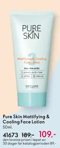 Oriflame PURE SKIN 5 Minute oil-control clay mask tilbud