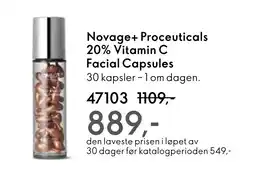Oriflame Novage+ proceuticals 20% vitamin c facial capsules tilbud