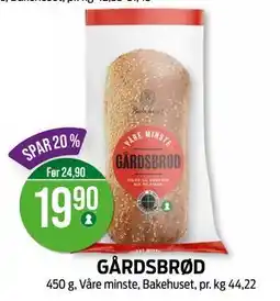 Kiwi GÅRDSBRØD, NOK 19.9 tilbud