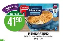 Kiwi FISKEGRATENG, NOK 41.9 tilbud